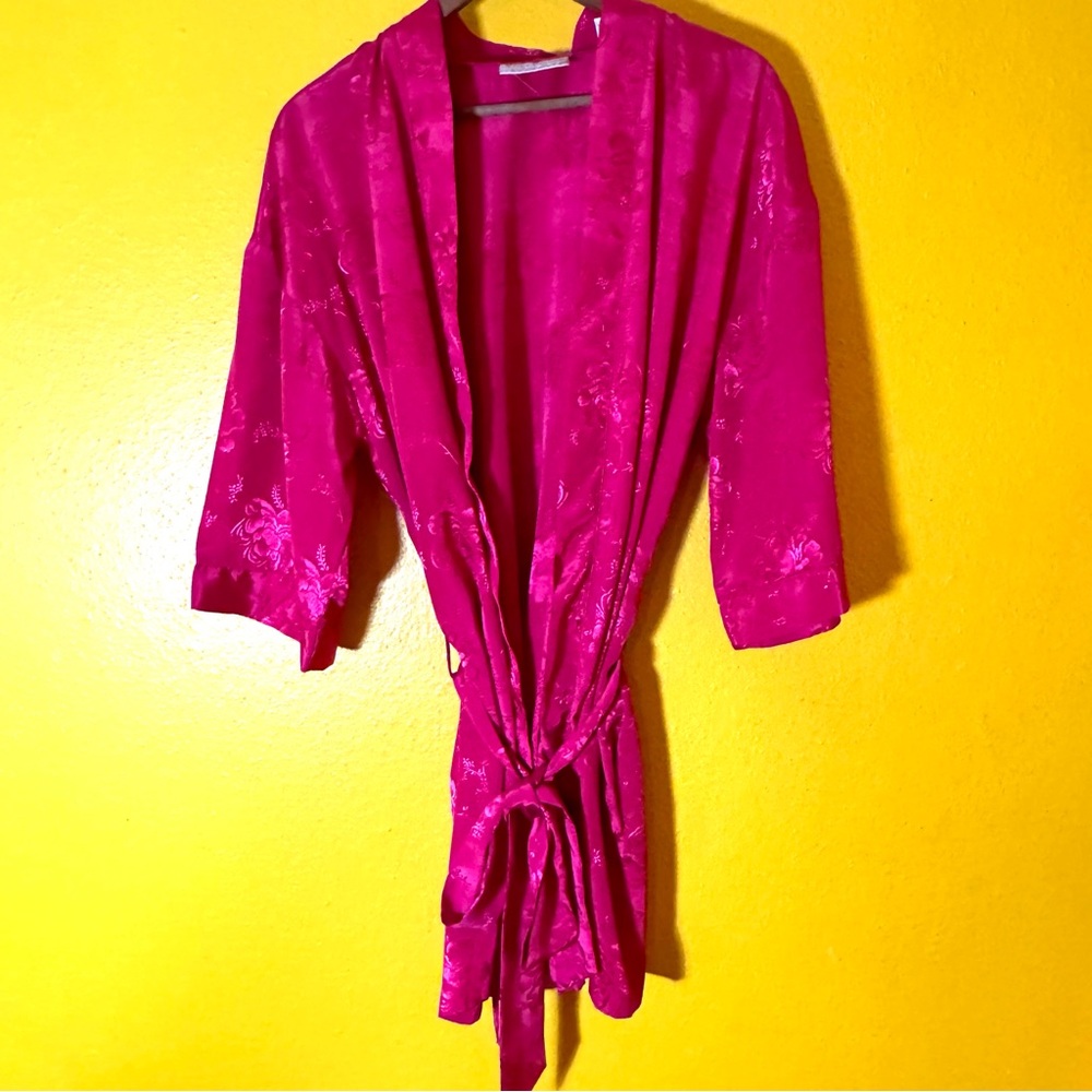 Vintage Pink Floral Robe